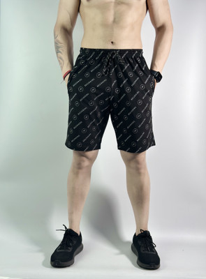 cozy cove Printed Men Black Running Shorts