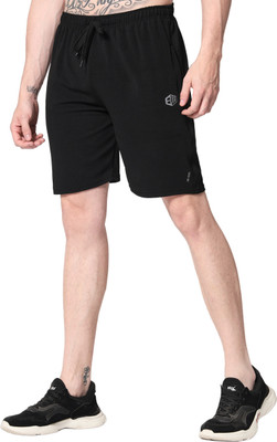 Endeavour Wear Solid Men Black Regular Shorts