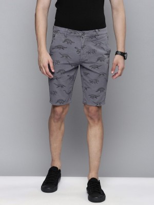 The Indian Garage Co. Solid Men Grey Casual Shorts