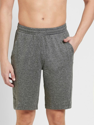JOCKEY Solid Men Grey Sports Shorts