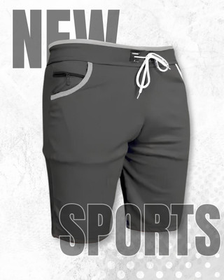 Venner Solid Men Grey Night Shorts, Boxer Shorts