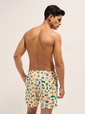 THE BEAR HOUSE Printed Men Multicolor Swim Shorts