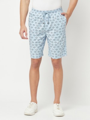 CRIMSOUNE CLUB Printed Men Blue Regular Shorts