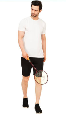 Nishant Sports Solid Men Reversible Black Basic Shorts