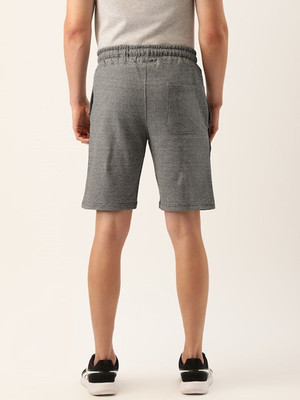 HouseOfCommon Solid, Color Block Men Grey Chino Shorts, Casual Shorts
