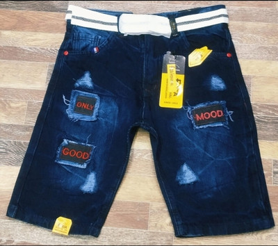 Hunchmann Solid Men Denim Blue Denim Shorts