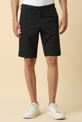 Allen Solly Printed Men Black Regular Shorts