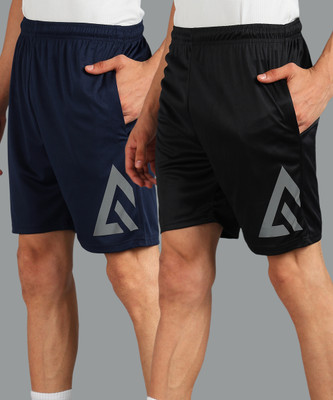 Adrenex Solid Men Multicolor Running Shorts