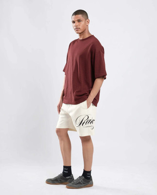 RARE RABBIT Graphic Print Men White Basic Shorts