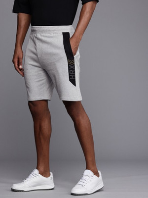 HRX by Hrithik Roshan Self Design Men Grey Sports Shorts