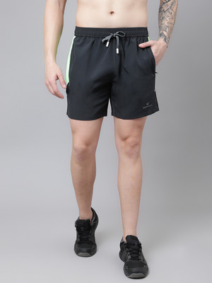 DPassion Self Design Men Grey Regular Shorts