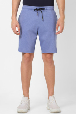 VAN HEUSEN Solid Men Blue Regular Shorts