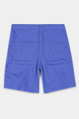 french crown Solid Men Blue Casual Shorts