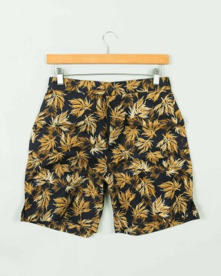 french crown Printed Men Black Regular Shorts