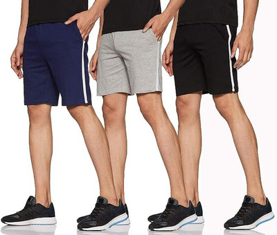 Kolva Solid Men Multicolor Regular Shorts