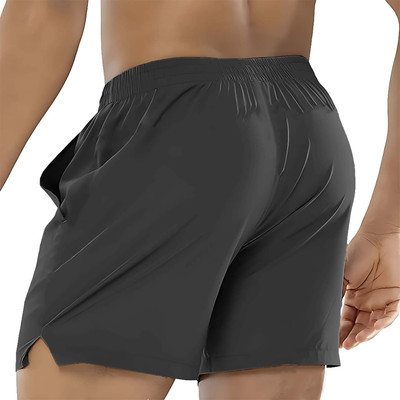 PRABAHA Solid Men Dark Grey Regular Shorts