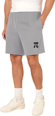 Bhami Enterprise Solid Men Grey Regular Shorts