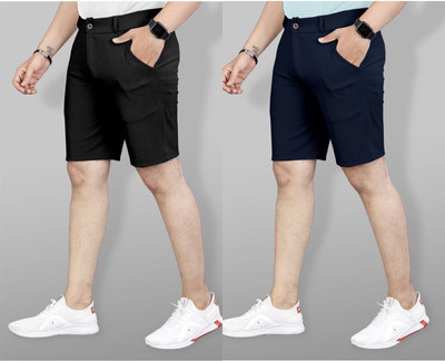 KENDORE Solid Men Multicolor Regular Shorts