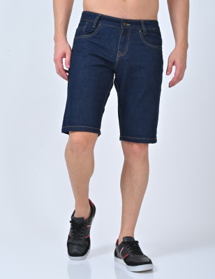 JEAN CAFÉ Solid Men Denim Blue Denim Shorts