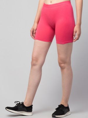 DRAXSTAR TRENDS Solid Women Pink Sports Shorts
