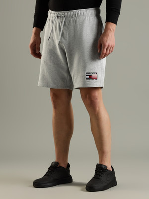 TOMMY HILFIGER Printed Men Grey Basic Shorts