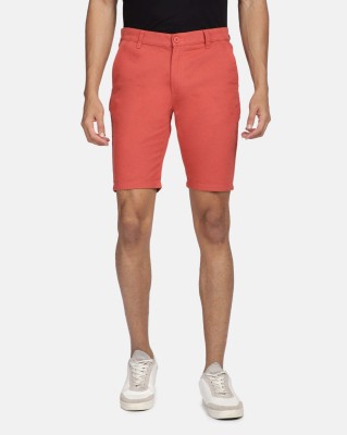 Hardsoda Solid Men Pink Casual Shorts