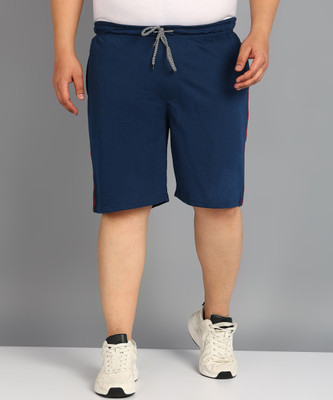 METRONAUT PLUS Solid Men Dark Blue Casual Shorts
