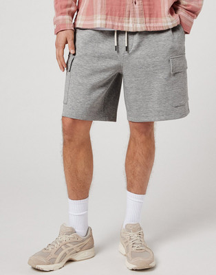 American Eagle Solid Men Grey Regular Shorts