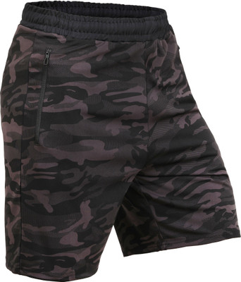 TRAIN HARD EVERYDAY Printed Men Grey Cycling Shorts, Regular Shorts, Compression Shorts