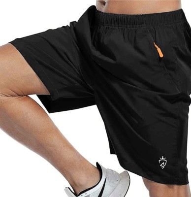 CROSS SPIRIT Solid Men Grey Sports Shorts