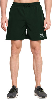 Nimma Solid Men Green Regular Shorts