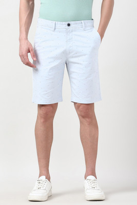 PETER ENGLAND Solid Men Light Blue Regular Shorts