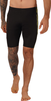 never lose Printed Men Yellow Swim Shorts