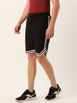 ARISE Solid Men Black Casual Shorts