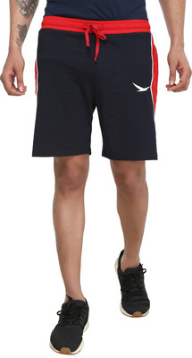 Hiflyers Color Block Men Blue Sports Shorts