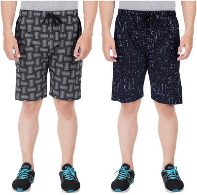 FEEL TRACK Printed Men Multicolor Regular Shorts