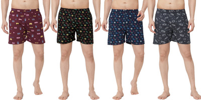 Anlon Printed Men Multicolor Boxer Shorts