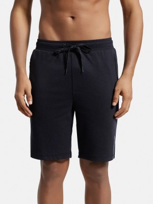 JOCKEY Self Design Men Black Basic Shorts
