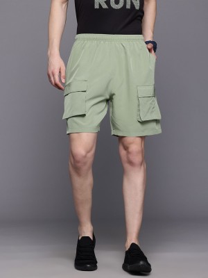 HRX by Hrithik Roshan Solid Men Green Cargo Shorts