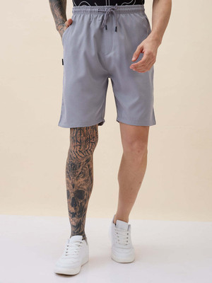Status Quo Solid Men Grey Regular Shorts