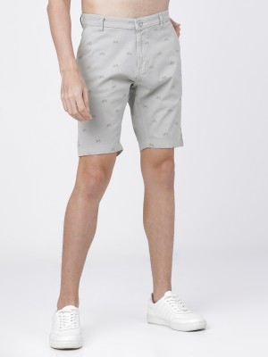 HIGHLANDER Solid Men Grey Regular Shorts