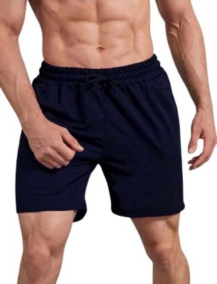 theplanetcool Solid Men Blue Regular Shorts, Gym Shorts, Sports Shorts, Running Shorts