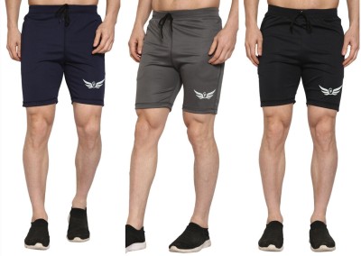 ASR Solid Men Multicolor Sports Shorts