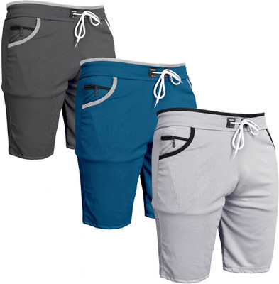 VIRADIYAENTERPRISE Solid Men Multicolor Regular Shorts