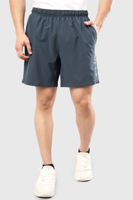 FuaarK Solid, Graphic Print Men Blue Casual Shorts