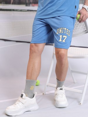 KETCH Solid Men Blue Casual Shorts