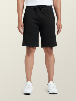 XYXX Solid Men Black Regular Shorts