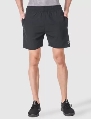 shri radhe Solid Men Grey Sports Shorts