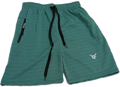 Skies Group Printed Men Light Green Basic Shorts