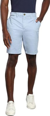 TOMMY HILFIGER Solid Men Light Blue Bermuda Shorts